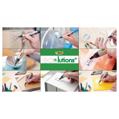 Marcatore permanente BIC Marking 2000 punta conica 4,95 mm - assortiti - conf. 4 pezzi - 8209112